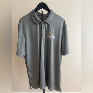 Adidas Men's XL Gray Polo with Embroidered Guinness Logo